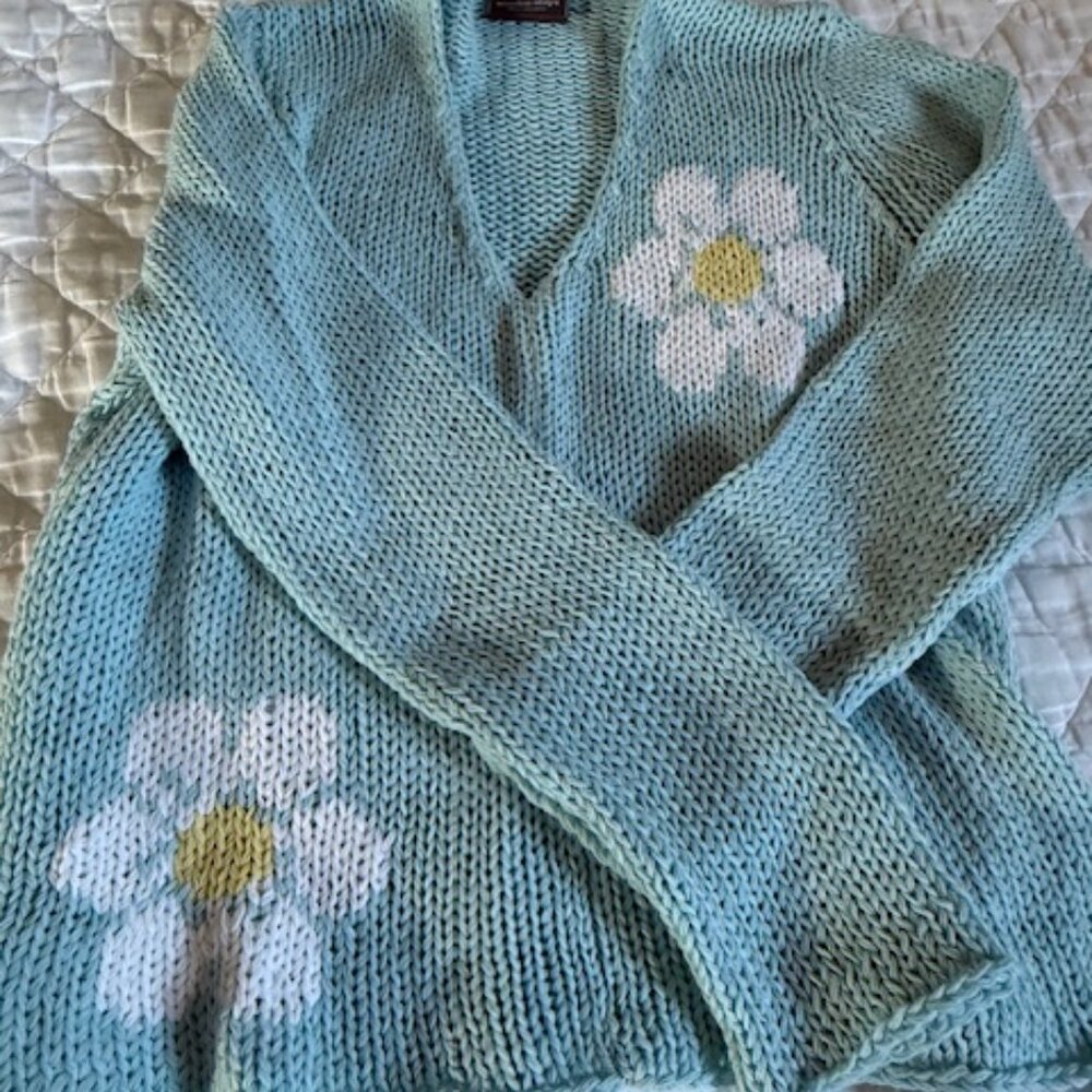 Wooden Ships Daisy Aqua Blue